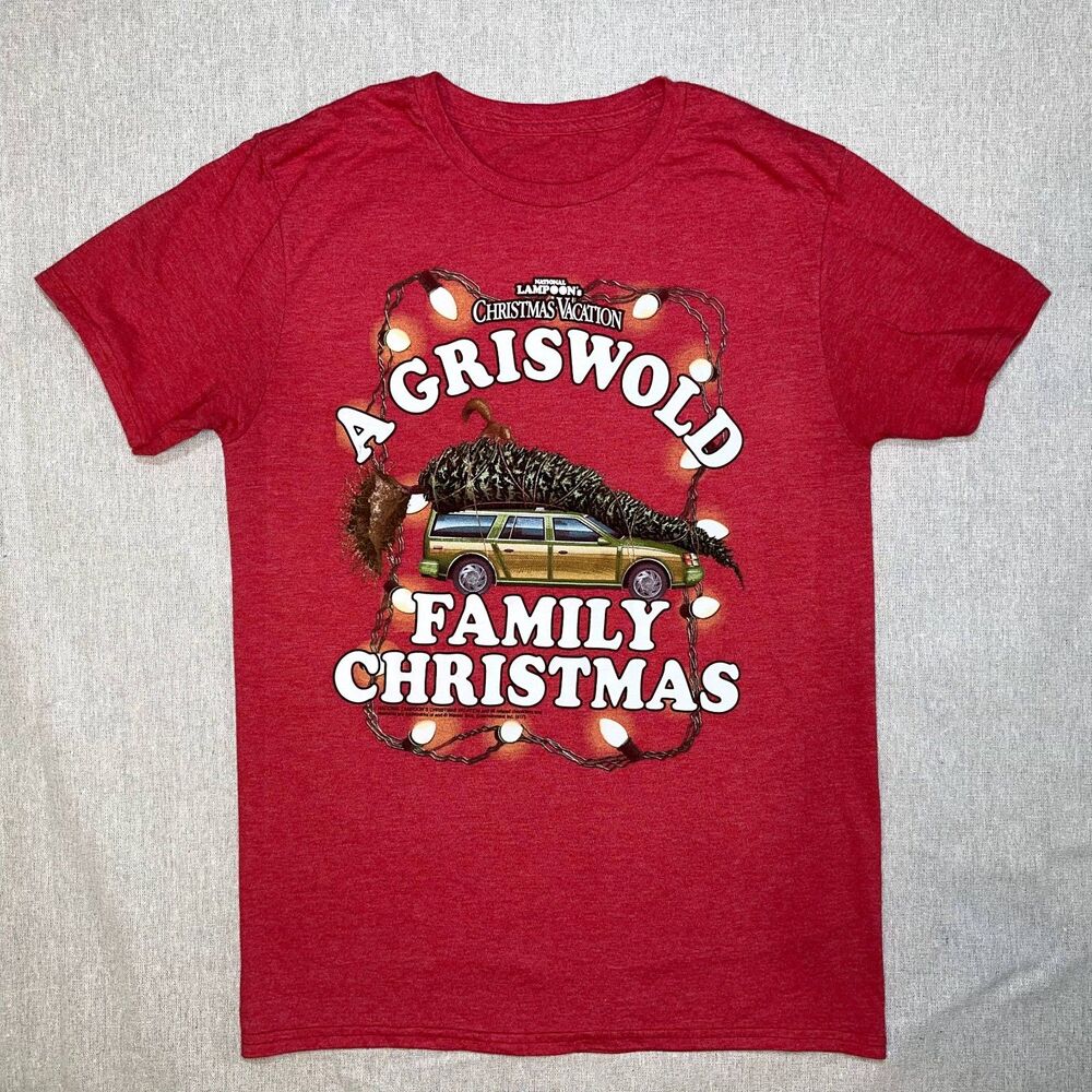 Christmas Vacation Griswold Family Christmas - Red Short Sleeve Tee | Medium